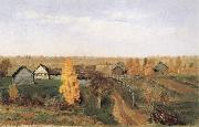 Golden Autumn-village and small town